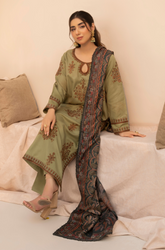 Mohagni - 3PC Lawn Embroidered Suit - BFU0074 - Farakh Fabrics